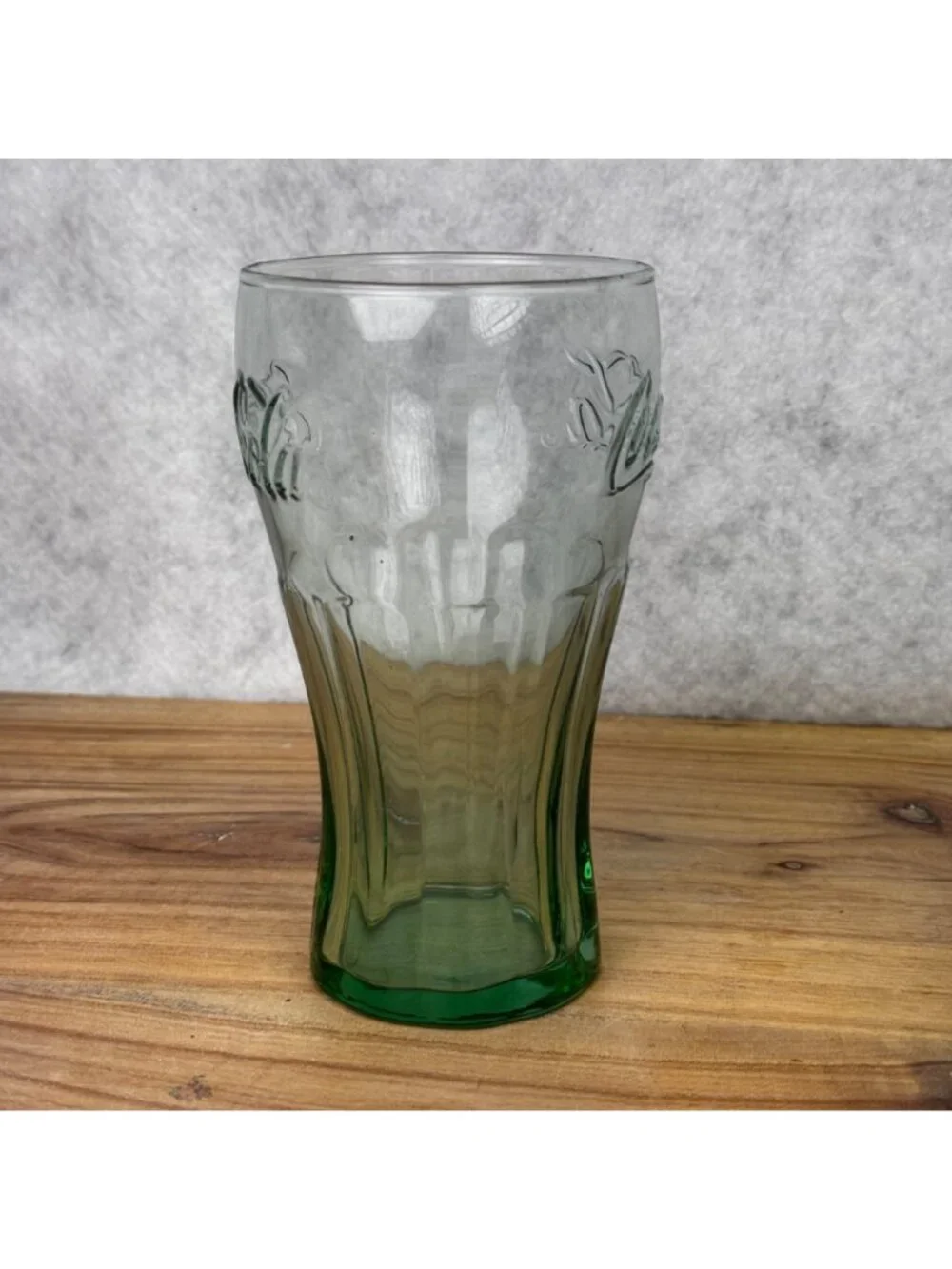 Set of 10 Vintage Coca-Cola Green Libbey Flared Glass Cup 6